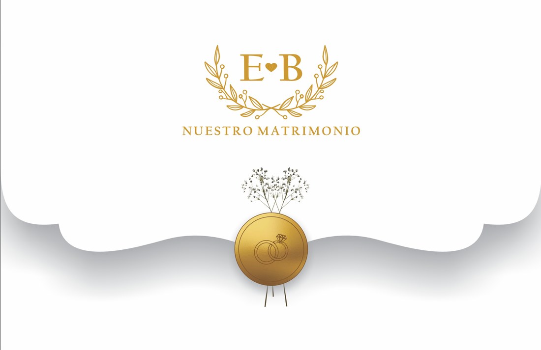 Sobre de invitación E♥B · Nuestro matrimonio